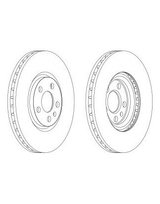 DISCO FRENO ANT FIAT ULYSSEII / SCUDO, LANCIA PHEDRAETC