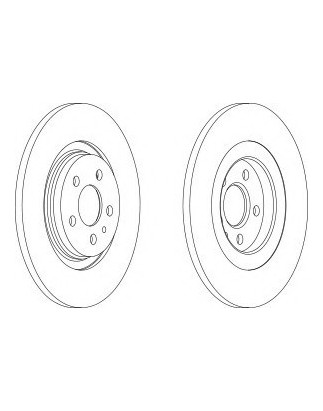 DISCO FRENO POST CITROEN C8, PEUGEOT 807, FIAT ULYSSE (II), LANCIA PHEDRA