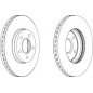"DISCO FRENO ANT FORD FOCUS C - MAX, MK2 15"" + 16"", VOLVO S40 (II), V5015"""