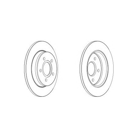 DISCO FRENO POST FORD FOCUS C-MAX REAR