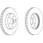 DISCO FRENO ANT MERCEDES E CLASS (W211, S211)