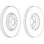 DISCO FRENO ANT OPEL ASTRAIII, SAAB 9 - 5