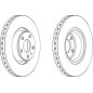 DISCO FRENO ANT AUDI A6 / AVANT (III)04 -