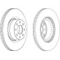 DISCO FRENO ANT FIAT GRANDEPUNTO1, 3MJT (66KW), 1, 9MJT (88 / 96KW)