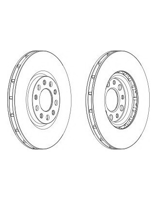 DISCO FRENO ANT ALFA ROMEO 159 - BRERA - SPIDER