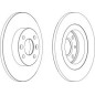 DISCO FRENO ANT DACIA LOGAN1.4, 1.6 - RENAULT TWINGO