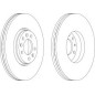DISCO FRENO ANT FIAT SCUDO, CITROEN JUMPY (DISPATCH), PEUGEOT EXPERT 07- -