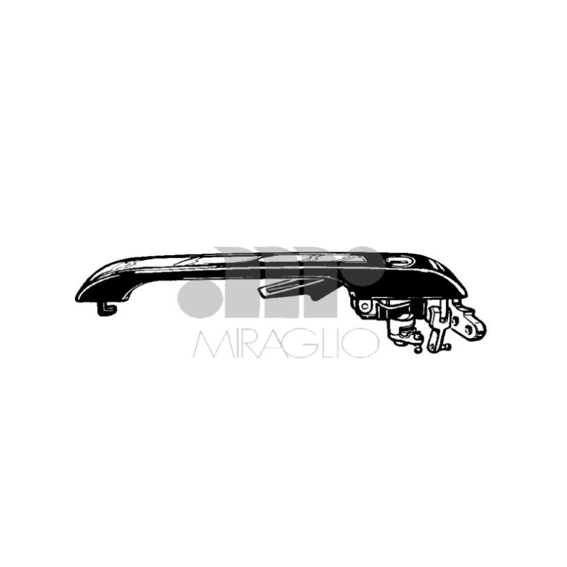 MANIGLIA PORTA EST SENZA CHIAVE POST SX AUDI 100 (443/444/445/446) 1982 1990 OEM 443839205B