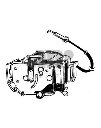 SERRATURA ANT DX SENZA TELECOMANDO FIAT PANDA NEW (312/319) 2012  OEM 51963631