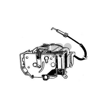 SERRATURA ANT DX SENZA TELECOMANDO FIAT PANDA NEW (312/319) 2012  OEM 51963631