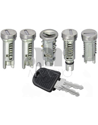IMPARIGLIO 5 ANT/POST DX/SX 1 AVVIAMENTO(A) , 2 PORTE(B), 1 CHIUSURA POST(COFANO)(C) , 1 TAPPO BENZINA(D) AUTOBIANCHI Y10 1989 