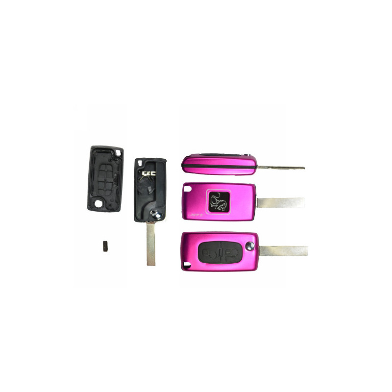 GUSCI PER CHIAVI FUCSIA 2 CON ALLOGGIO BATTERIA ROTONDO HU83 CITROEN C3 (FC/FN) 2002 2010