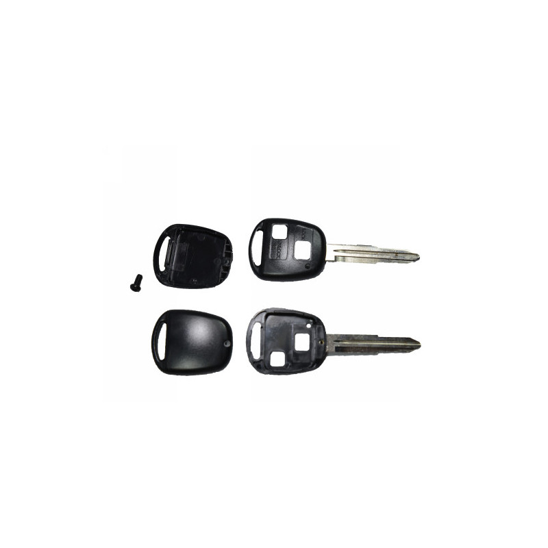 GUSCI PER CHIAVI NERO 2 NO TASTI IN GOMMA TOY41R TOYOTA CAMRY 2002 