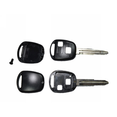 GUSCI PER CHIAVI NERO 2 NO TASTI IN GOMMA TOY41R TOYOTA CAMRY 2002 