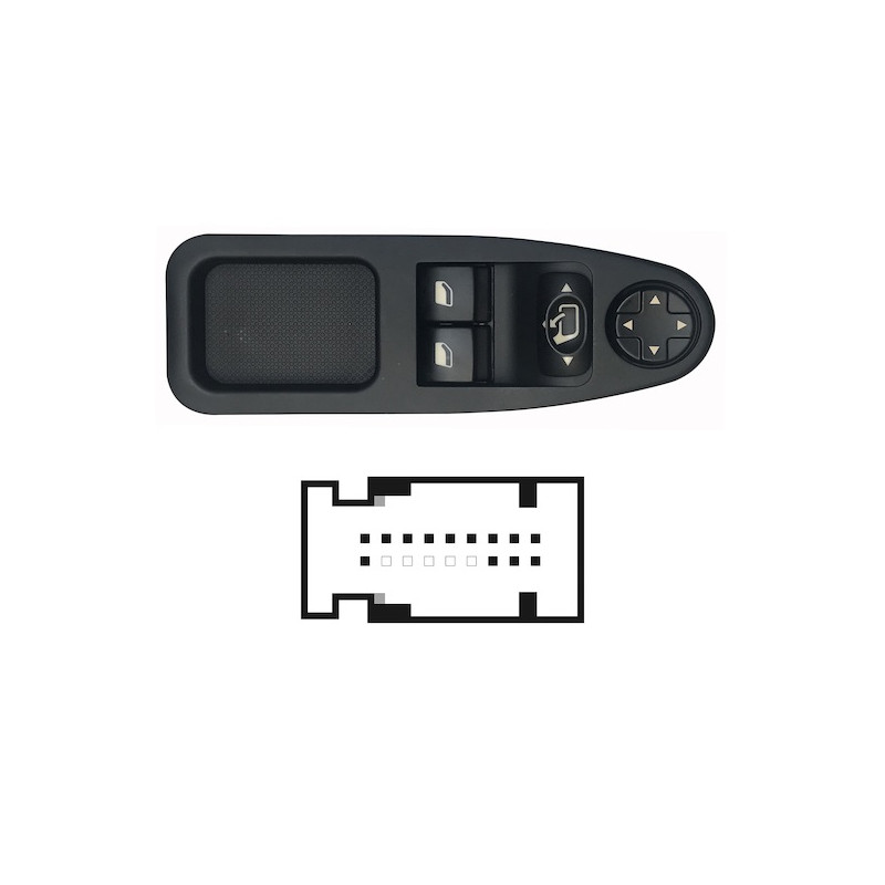 PULSANTIERA ALZACRIST. SX 13 2 CITROEN JUMPY (VF7) 2007 2016 OEM 6554ZH
