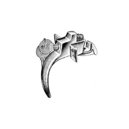 CHIUSURA COFANO IN ZAMA POST FIAT 500 F / L / R 1965 1975