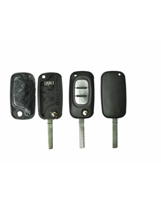 GUSCI PER CHIAVI NERO CON TASTI ARGENTO 3 SIP22 DACIA DUSTER I (HS) 2010 2017