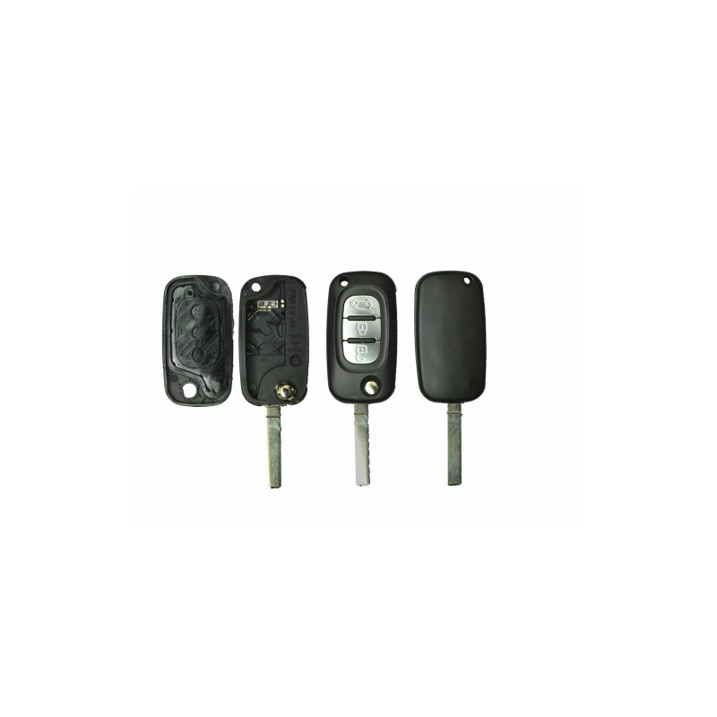 GUSCI PER CHIAVI NERO CON TASTI ARGENTO 3 SIP22 DACIA DUSTER I (HS) 2010 2017