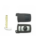 GUSCI PER CHIAVI NERO CON TASTI ARGENTO 3 VANO BATTERIA SUL RETRO DI EMERGENZA BMW SERIES 7 (E65/E66) 2002 2008