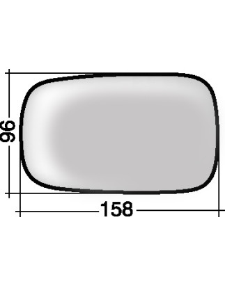 VETRO CON PIASTRA DX/SX RENAULT CLIO III (BR0 1/CR0 1) 2006 2009 OEM 7701054752