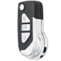 GUSCI PER CHIAVI NERO CON TASTI CROMATI 3 PEUGEOT 306 (7B/N3/N5) 1996 1999