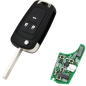 GUSCIO CHIAVE COMPLETO 3 (HU100) ID46 433MHZ CHEVROLET AVEO H/B-L/B 2008 2012