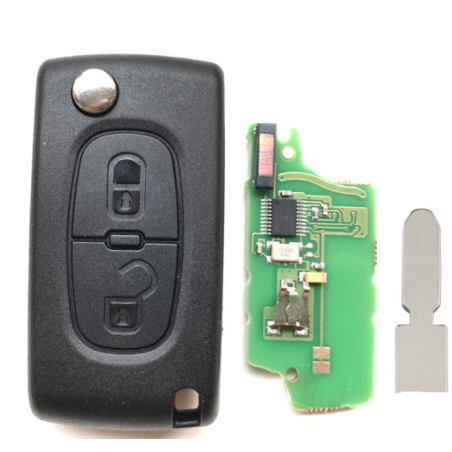 GUSCIO CHIAVE COMPLETO (NE78) ID46 CE0536 433MHZ PEUGEOT 406 SDN (8C/8E/8F) 1996 2005