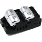 BLOCCO COMANDI ALZACRIST. DX/SX 3 4 BASE NERA/INTERRUTORI SILVER MERCEDES-BENZ S CLASS (W222) 2013 2017 OEM 2229051505