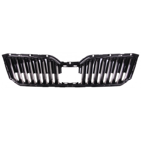 GRIGLIE RADIATORE NERA LUCIDA CROMATA SKODA SUPERB (3V3/3V5) 2015 2019 OEM 3V0853653BFOD