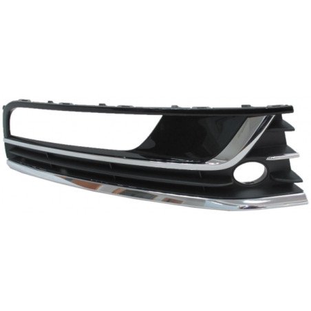 GRIGLIE PARAURTI ANT DX 3 NERA LUCIDA CROMATI VOLKSWAGEN PASSAT (362/365) 2011 2015 OEM 3AA854662C9B9