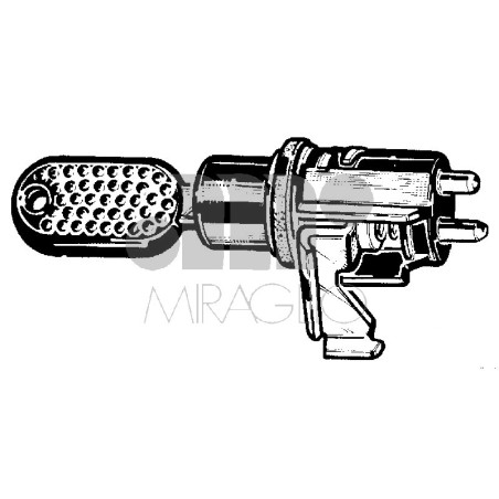 CHIUSURA COFANO IN PLASTICA SENZA CILINDRETTO CHIAVE NERO POST FIAT PANDA (141) 1986 2003 OEM 7796610