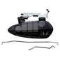 MANIGLIA PORTA EST SENZA BLOCCHETTO IN PLASTICA NERO ANT SX FIAT GRANDE PUNTO (199) 2005 2012 OEM 735470908