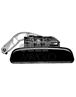 MANIGLIA PORTA EST IN PLASTICA NERO ANT DX CITROEN SAXO (S0/S1) 1996 1999 OEM 9101J1