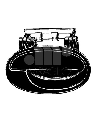 MANIGLIA PORTA EST PER CHIUSURA CENTRALIZZATA ANT/POST DX OPEL CORSA C (X01) 2000 2006 OEM 9201128