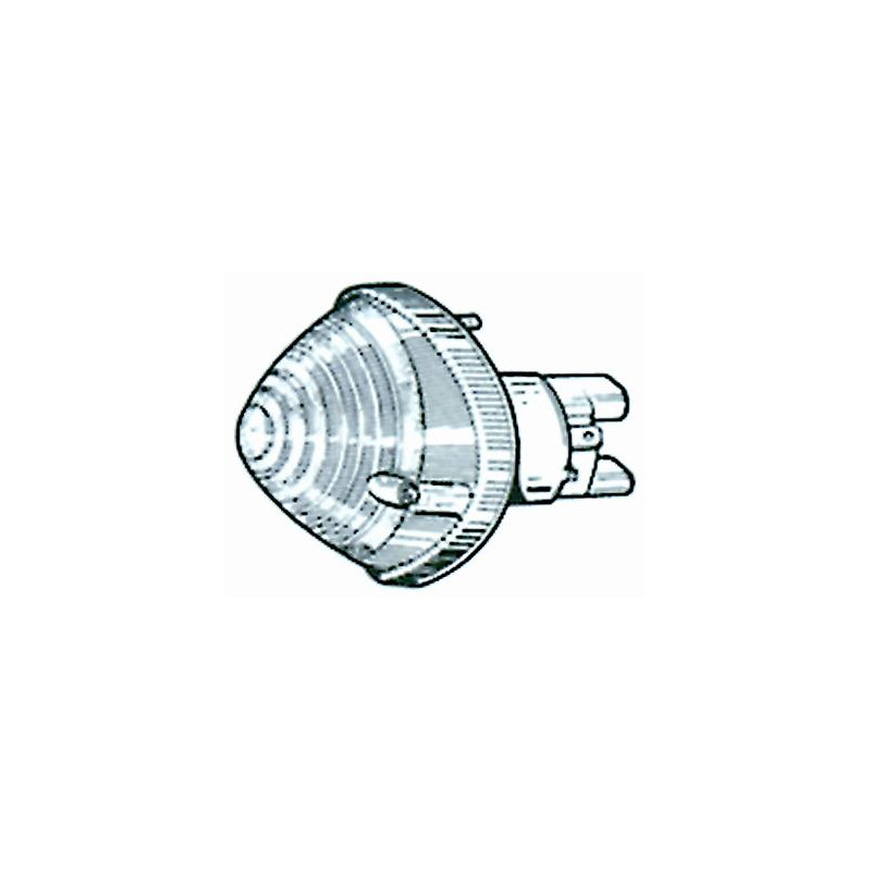 FANALE ANT DX/SX BIANCO CON FIAT 500 F / L / R 1965 1975 OEM 324201300