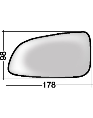VETRO CON PIASTRA DX OPEL ASTRA H (A04) 2004 2010 OEM 13141988