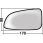 VETRO CON PIASTRA DX OPEL ASTRA H (A04) 2004 2010 OEM 13141988