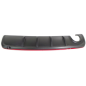 SPOILER PARAURTI POST NERO MOD. UNO SCARICO C/PROFILO ROSSO ALFA ROMEO GIULIETTA (940) 2010 2020 OEM 50538645