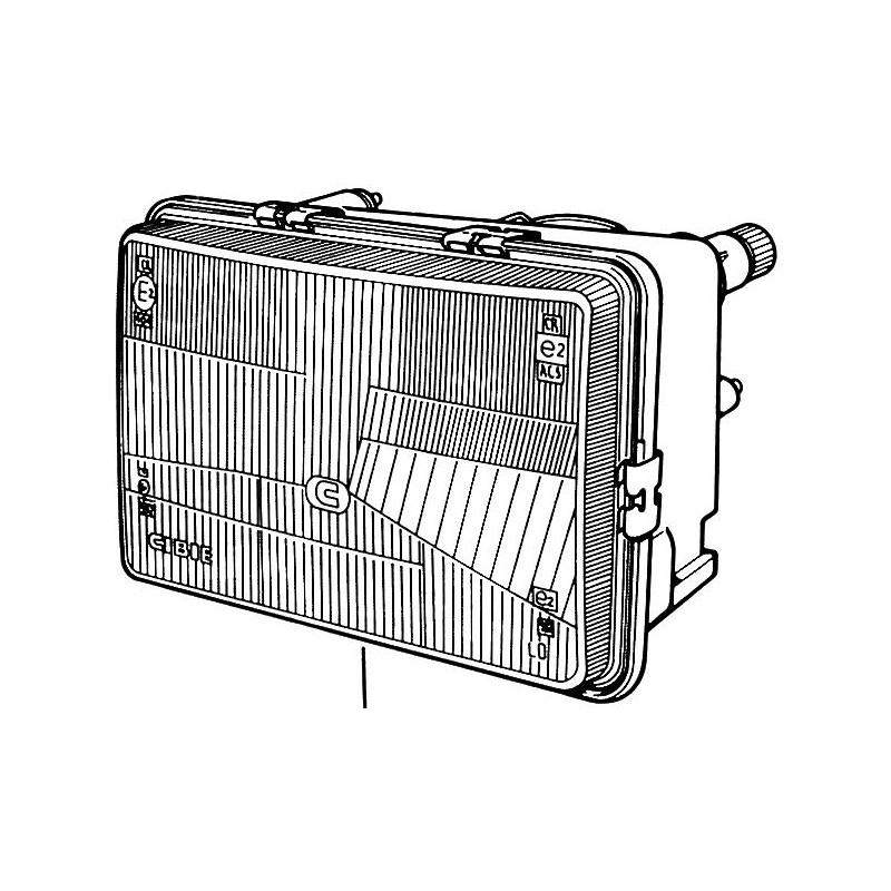 FARO FANALE PROIETTORE SX FITAM FIAT 127 1972 1987