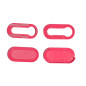 GUSCI PER CHIAVI ROSA CON STRISCE BIANCHE 0 FIAT 500 (312) 2007 2015