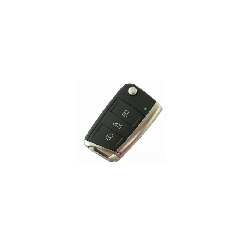 GUSCI PER CHIAVI NERO/CROMATO 3 HU66 VOLKSWAGEN GOLF VII (5G1) 2013 2016