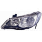 FARO FANALE PROIETTORE SX 4 HB3,HB4 NERA ELETTRICA HONDA CIVIC SEDAN (FD/FA) 2006 2011 OEM 33151SNBG03
