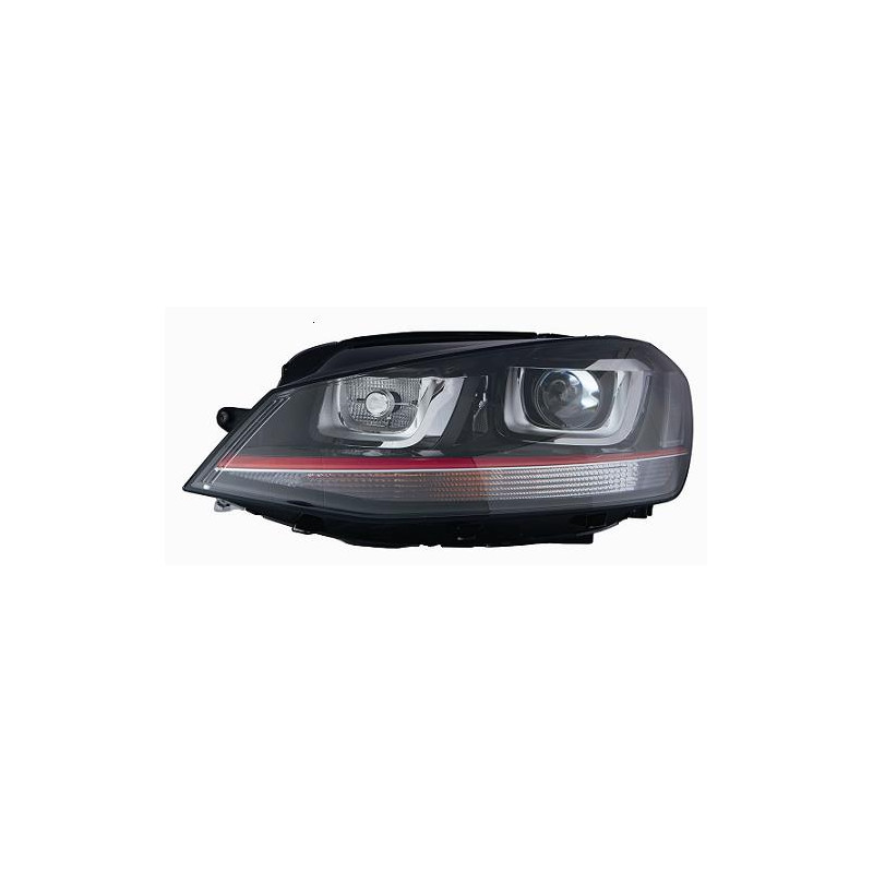 FARO FANALE PROIETTORE DX XENON NERA LED VOLKSWAGEN GOLF VII (5G1) 2013 2016 OEM 5G1941040A