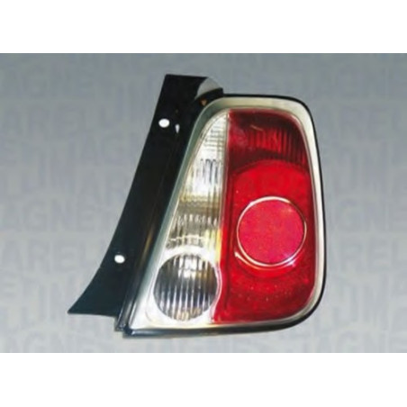 FANALE P/SX FIAT 500 07/07  BORDO BIANCO