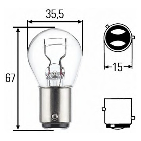 P21/4W 12V 21/4W STANDARD