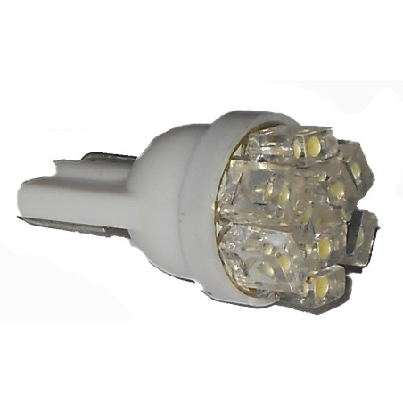 LAMPADA LED ATTACCO T10 W5W TUTTOVETRO CRUSCOTTO/DIREZIONE 9 LED COLORE BIANCO