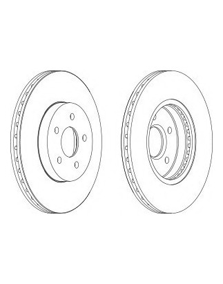 DISCO FRENO ANT FORD MONDEO ALL MODELS 00 -