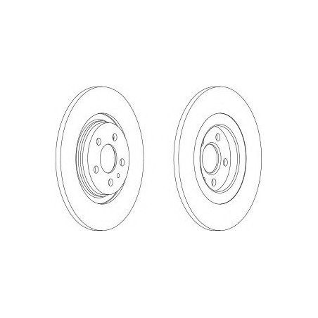DISCO FRENO POST CITROEN C8, PEUGEOT 807, FIAT ULYSSE (II), LANCIA PHEDRA