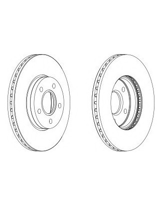 "DISCO FRENO ANT FORD FOCUS C - MAX, MK2 15"" + 16"", VOLVO S40 (II), V5015"""