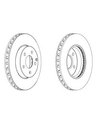 DISCO FRENO ANT MERCEDES E CLASS (W211, S211)